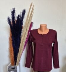 AKENCH DÜĞMELİ BLUZ