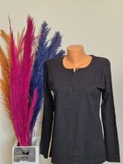 AKENCH DÜĞMELİ BLUZ