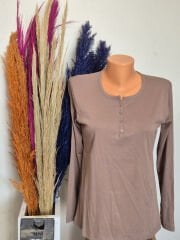 AKENCH DÜĞMELİ BLUZ