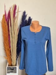 AKENCH DÜĞMELİ BLUZ