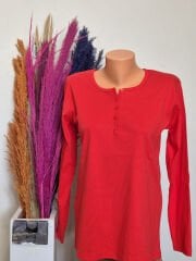 AKENCH DÜĞMELİ BLUZ