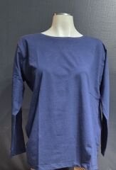 SIFIR YAKA UZUN KOL PAMUKLU