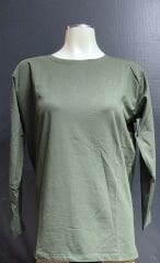 SIFIR YAKA UZUN KOL PAMUKLU