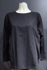 SIFIR YAKA UZUN KOL PAMUKLU