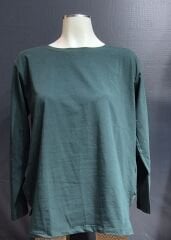 SIFIR YAKA UZUN KOL PAMUKLU