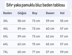SIFIR YAKA UZUN KOL PAMUKLU
