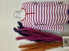 akench uzun kol çizgili bluz