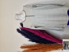 akench uzun kol çizgili bluz