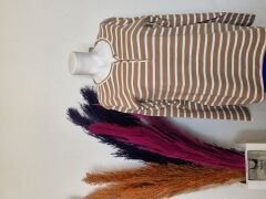 akench uzun kol çizgili bluz