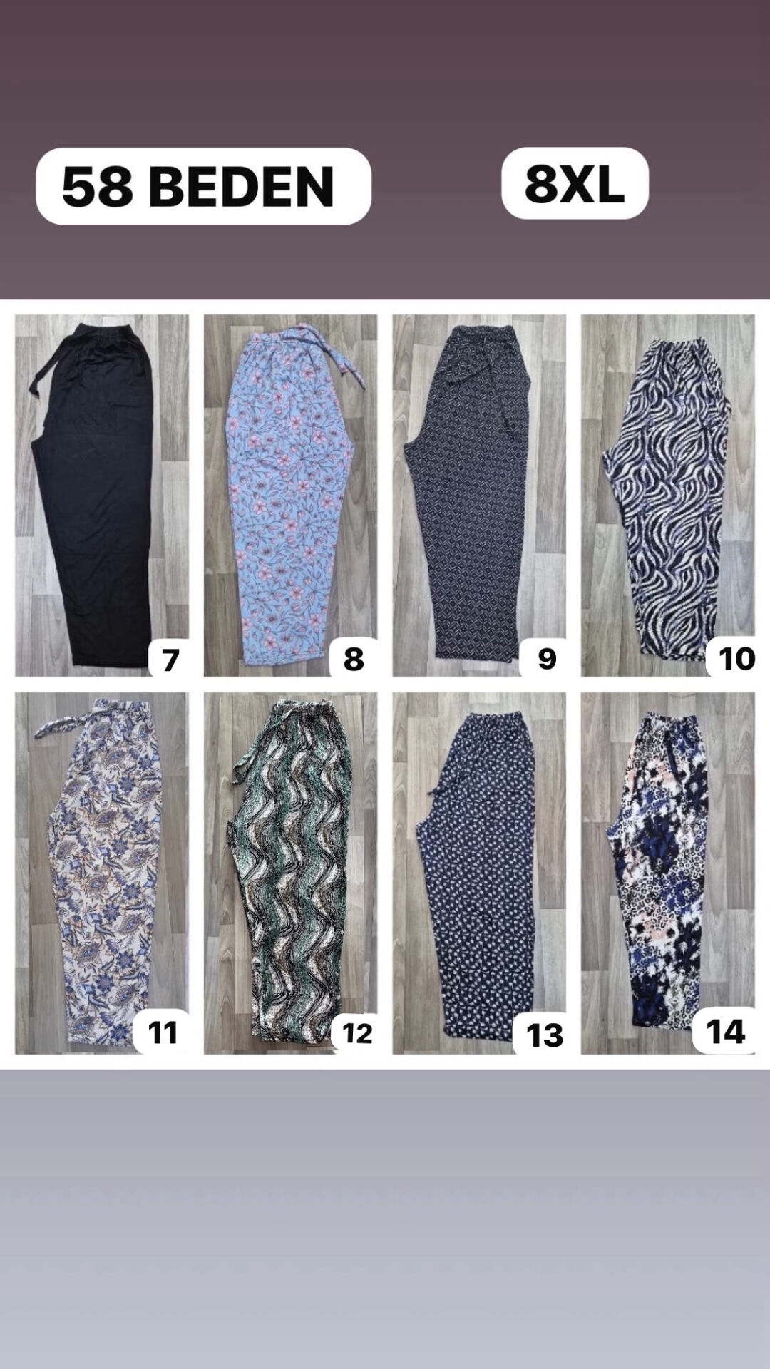 VİSKON PENYE ALT 8XL BEDEN