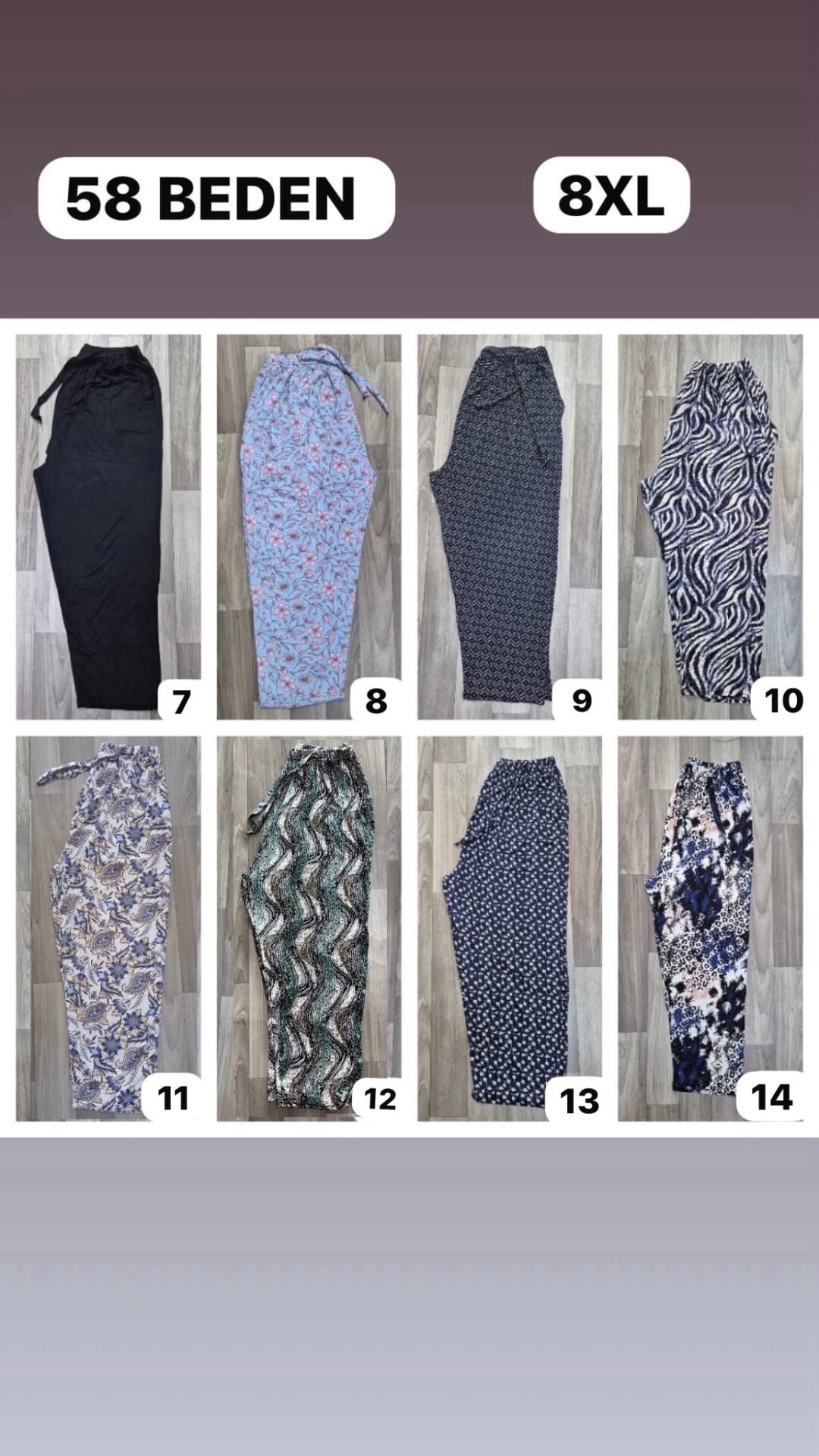 VİSKON PENYE ALT 8XL BEDEN