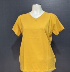 BAYAN V YAKA PAMUKLU KISA KOL BLUZ