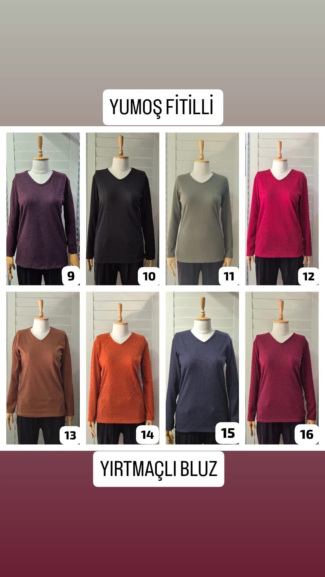 Yumoş Fitilli Bluz Yırtmaçlı