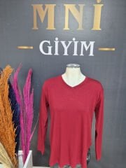 V Yaka Uzun Kol Bluz