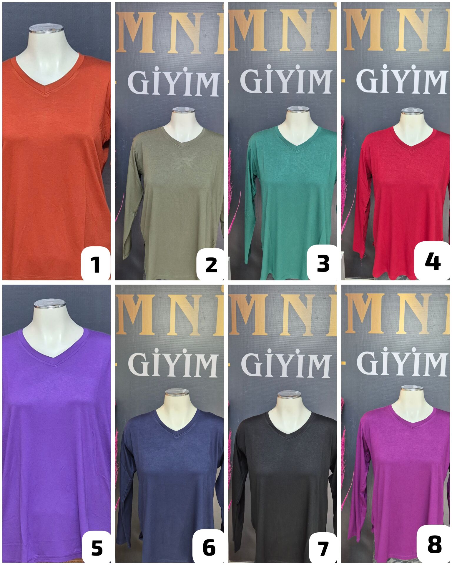 V Yaka Uzun Kol Bluz