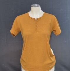 Akench Kısa Kol Düğmeli Bluz