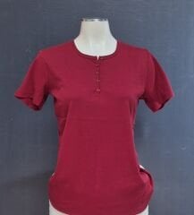 Akench Kısa Kol Düğmeli Bluz